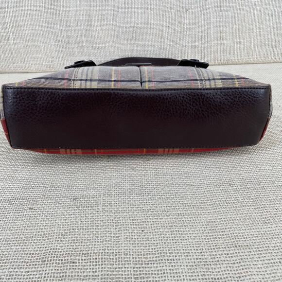 Etienne Aigner Preppy Plaid Shoulder Bag, Purse, Lots pockets, Exc Cond. - Picture 7 of 10